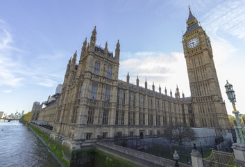 Fototapeta na wymiar Landmark of Big Ben and Parliament