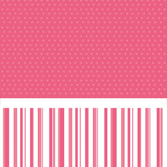 pink decorative frame with pattern dotted and lines design vector illustration