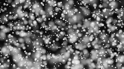 Beautiful monochrome bokeh blurred background defocused lights