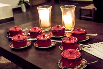 Soup for 8 by candlelight