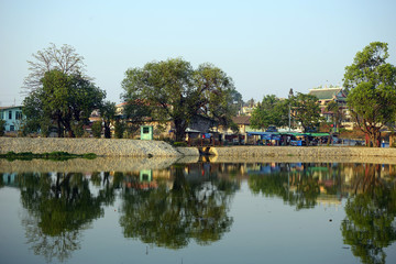 Fototapeta na wymiar Mingalar lake