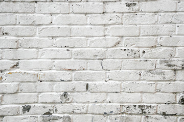White brick wall background