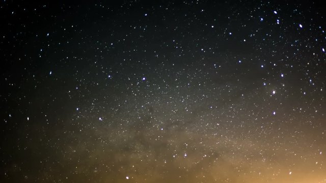Milky Way Galaxy Spring Sky 45 Time Lapse Stars and Meteors