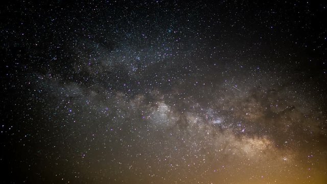 Milky Way Galaxy Spring Sky 47 Time Lapse Stars and Meteors
