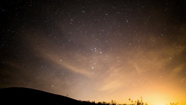 Milky Way Galaxy Spring Sky 53 Time Lapse Stars and Meteors
