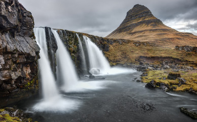 The Waterfalls at Iconic Kirkjufell, Iceland
