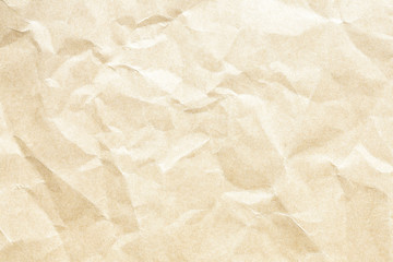 Yellow crumpled paper texture