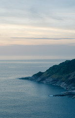 the island at sunset times