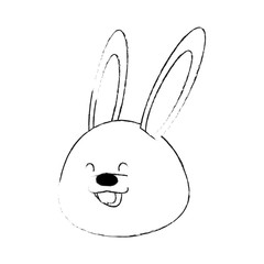 easter bunny  icon image vector illustration design 