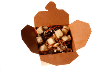 Chinese Take Out on white background