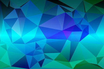 Turquoise blue purple random sizes low poly background