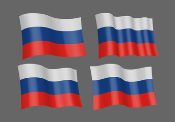 Waving flag of Russia.