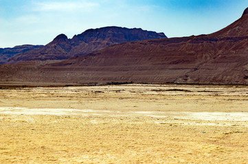 Judean mountains in the desert