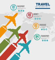 travel around world infographics vector illustration design