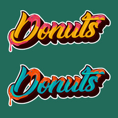 Sweet donut vector