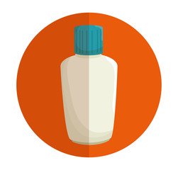 plastic bottle blocker isolated icon vector illustration design