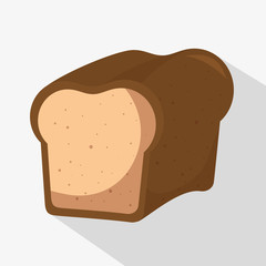 delicious bread isolated icon vector illustration design