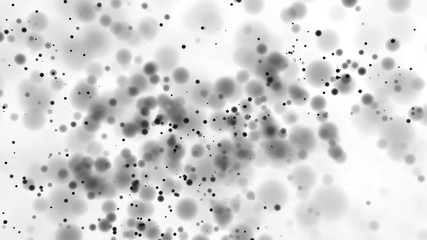 Beautiful monochrome bokeh blurred dots background defocused lights