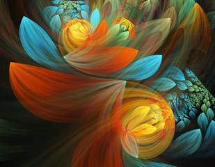 Abstract fractal illustration for creative design © idea_studio