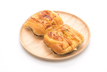 Obraz na płótnie Canvas ham cheese bun