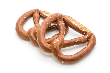 pretzel on white background