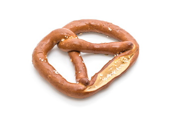 pretzel on white background