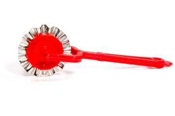 round knife for figure cutting dough and mastic isolated on white background with clip path