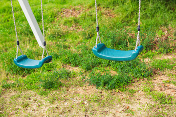 Children swing at Playground