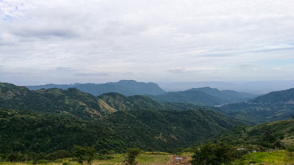 Fototapeta na wymiar The landscape of the mountains in Thailand