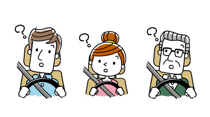 運転する人々：疑問、考える