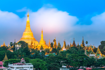 Shwedagon Pagoda, Shwedagon Zedi Daw, Great Dagon Pagoda and the Golden Pagoda, Yangon, Myanmar