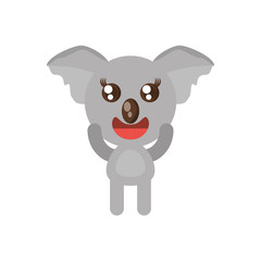 kawaii koala animal toy vector illustration eps 10