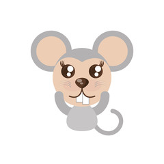 kawaii mouse animal toy vector illustration eps 10