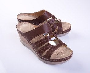 shoe or girl shoes on a background.