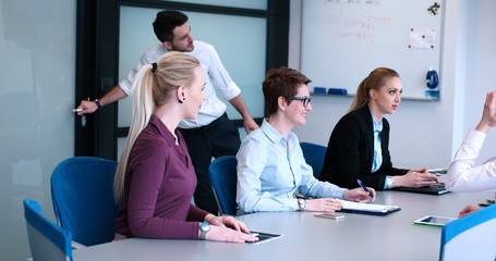 Fototapeta premium group of business man on meeting