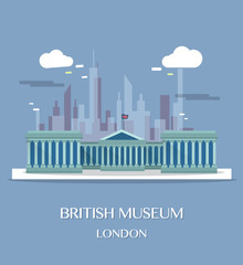Famous London Landmark British Museum