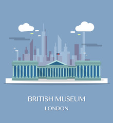 Fototapeta premium Famous London Landmark British Museum