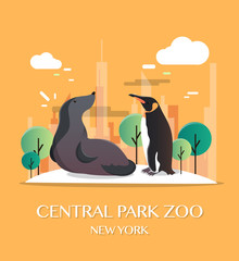 New york landmark Central Park Zoo