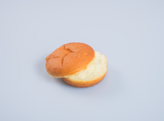burger bun or hamburger bun on background.