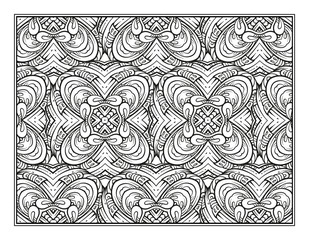 Fantasy decorative ornamental pattern page