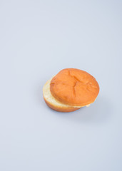 burger bun or hamburger bun on background.