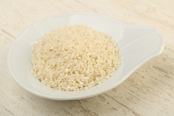 Raw rice heap