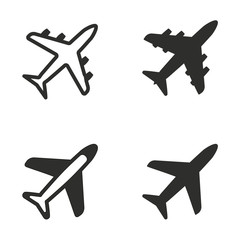 Airplane icons set.