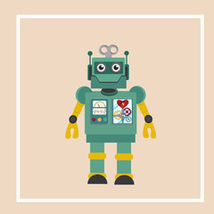 Hipster Vintage Robot