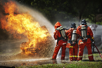 fireman in training