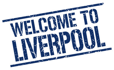 welcome to Liverpool stamp