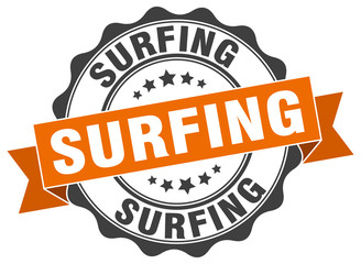 surfing stamp. sign. seal