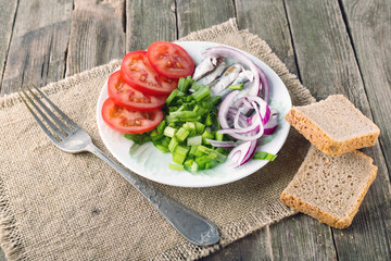 Snack in rural style