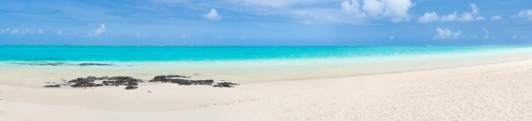  Pointe d'Esny beach, Mauritius. Panorama