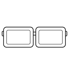 Glasses and sunglasses vector
